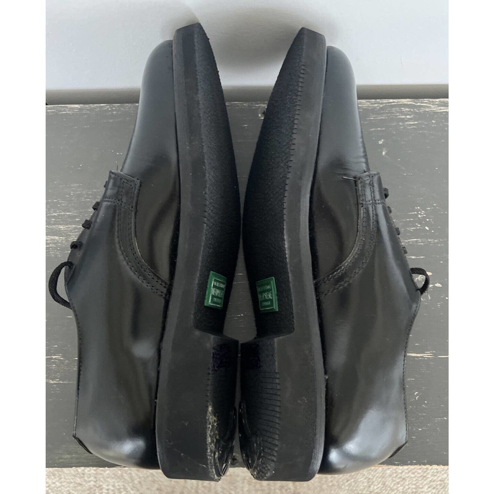 Herman Bootmakers Black Work Shoes Lace Up Neoprene Cushion MENS Size 8D EUC - Picture 7 of 12